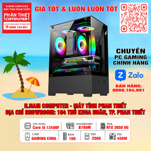 PC CHƠI GAME HIỆU SUẤT CAO RTX 3050 8G - 12400F - B760M